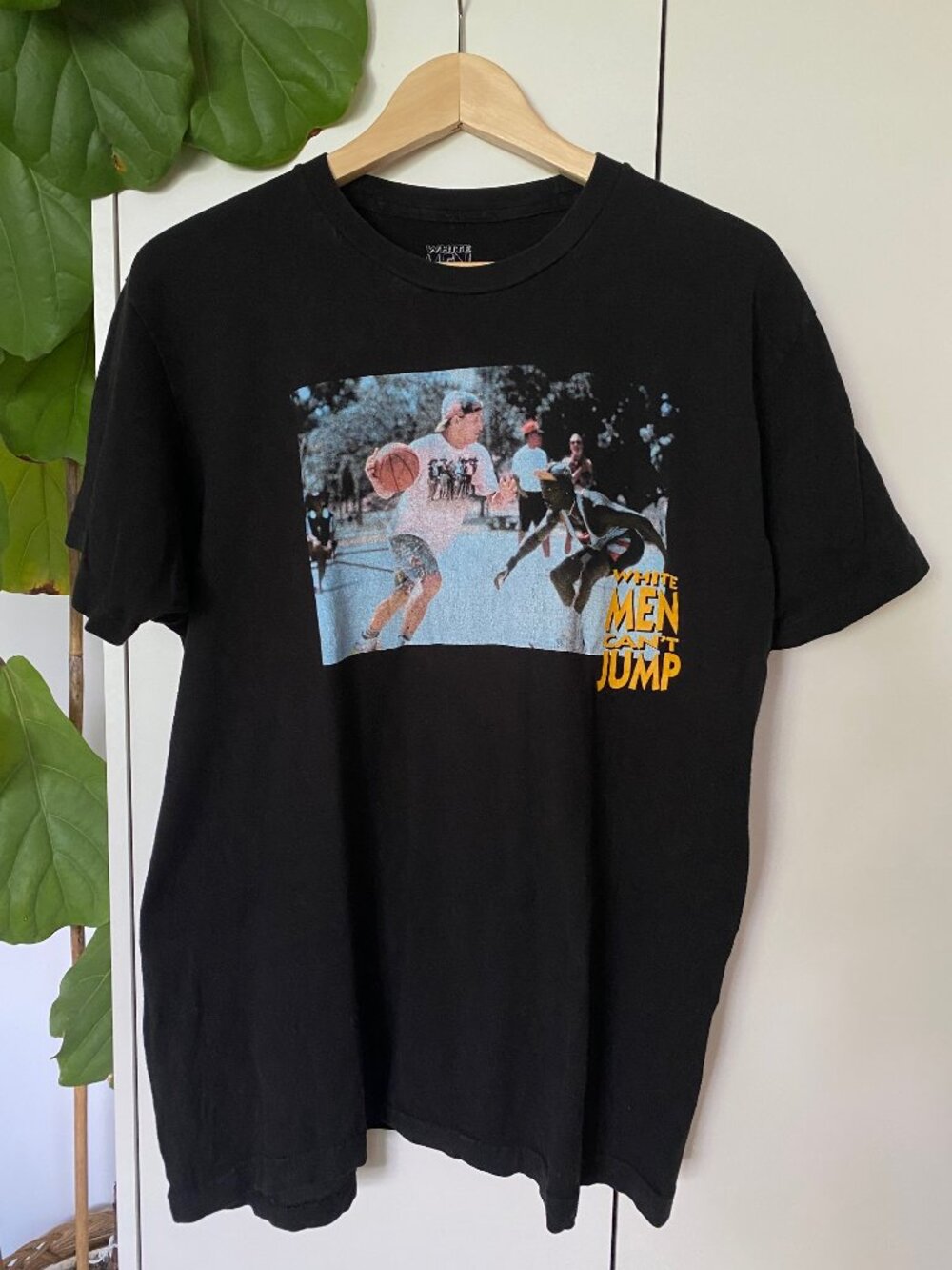 White Men Can't Jump Movie Black T-Shirt Short Sleeve Size Large Unisex